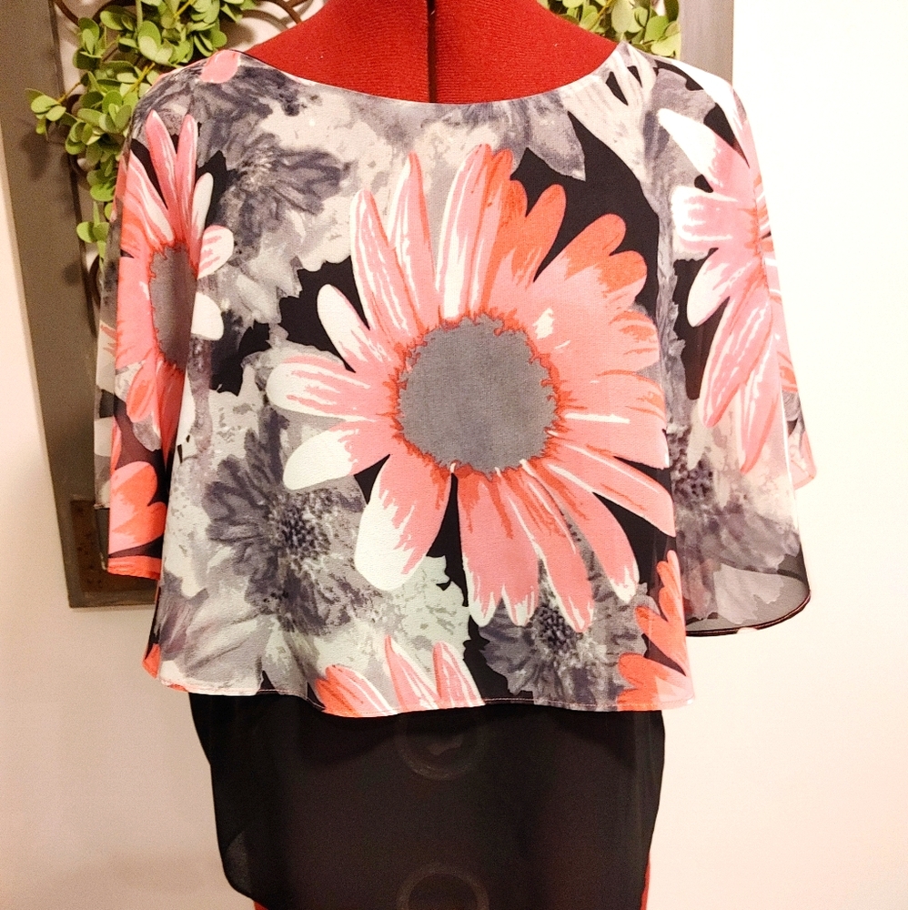 Sheer floral Blouse